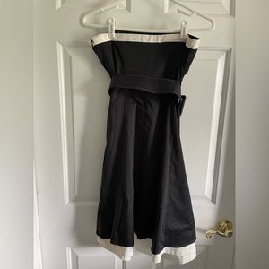 Black Dress with White Trim